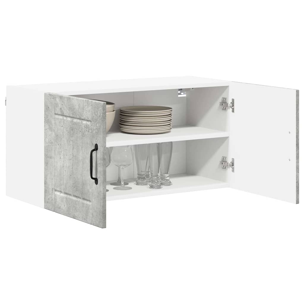 Veggskap LUCCA Betonggrå 80 x 31 x 40 cm Konstruert tre