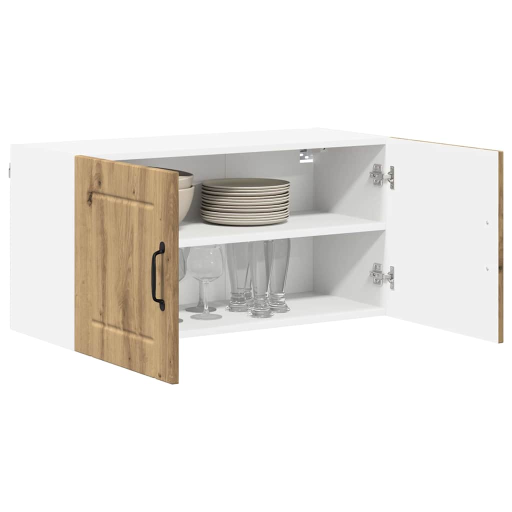 Veggskap LUCCA Artisan eik 80 x 31 x 40 cm Konstruert tre
