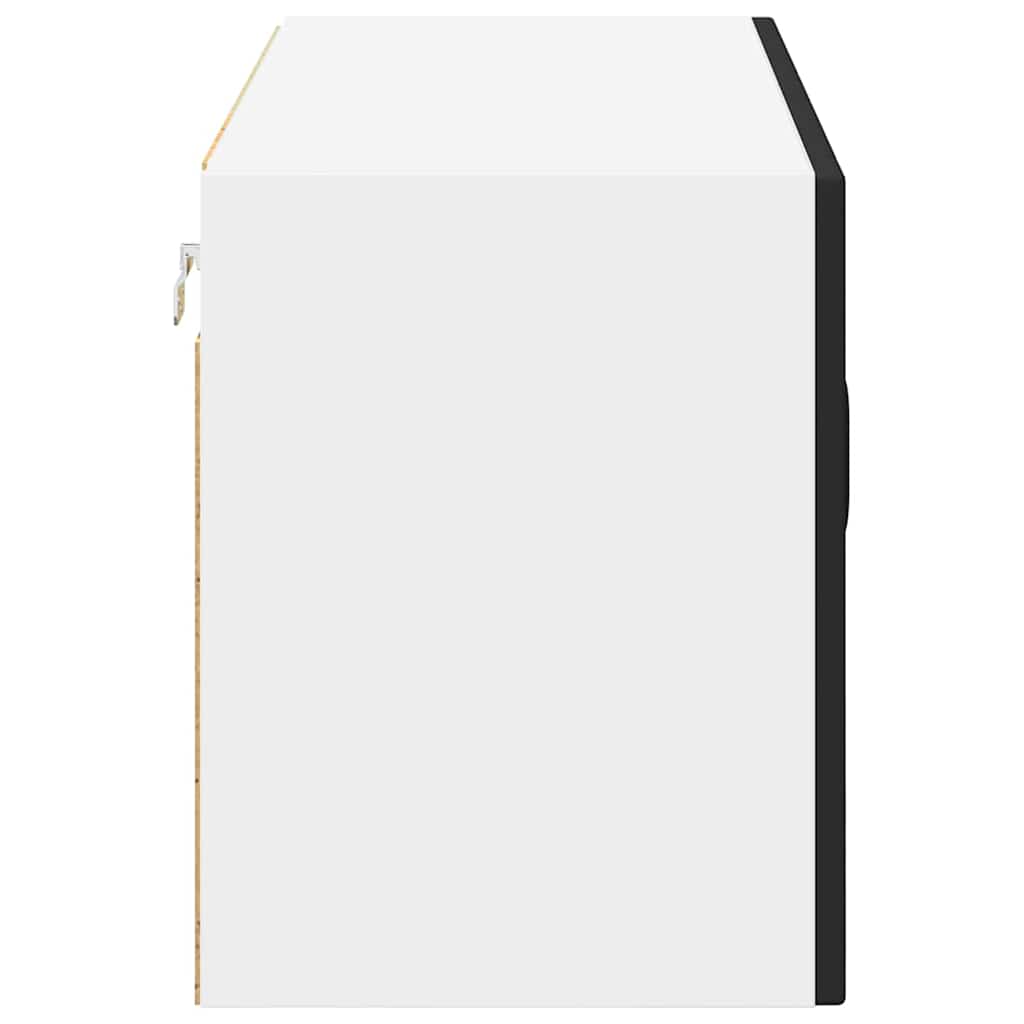 Vegghylle LUCCA Svart 80 x 31 x 40 cm Konstruert tre