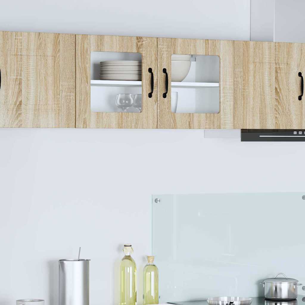 Vegghylle LUCCA Sonoma eik 80 x 31 x 40 cm Konstruert tre
