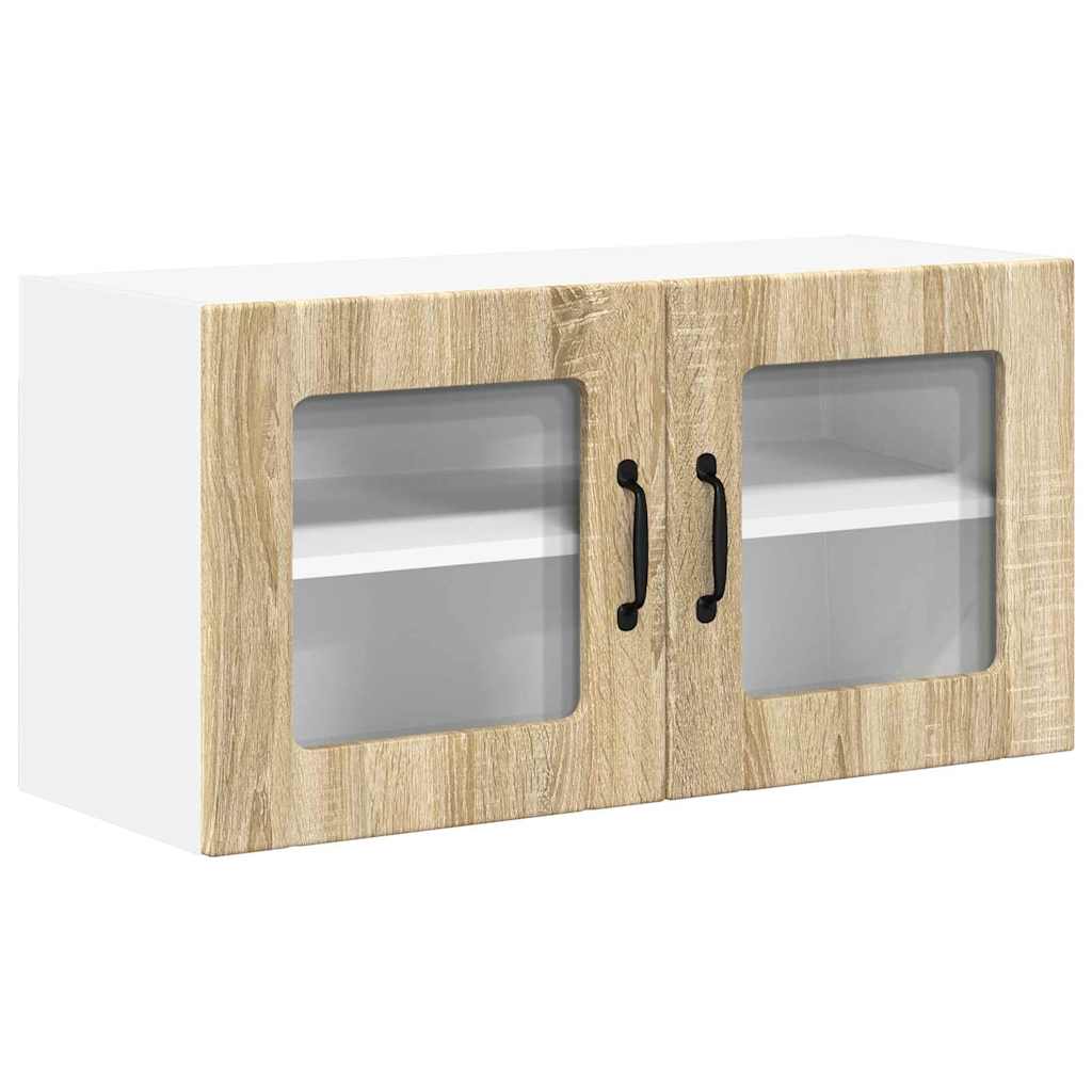Vegghylle LUCCA Sonoma eik 80 x 31 x 40 cm Konstruert tre