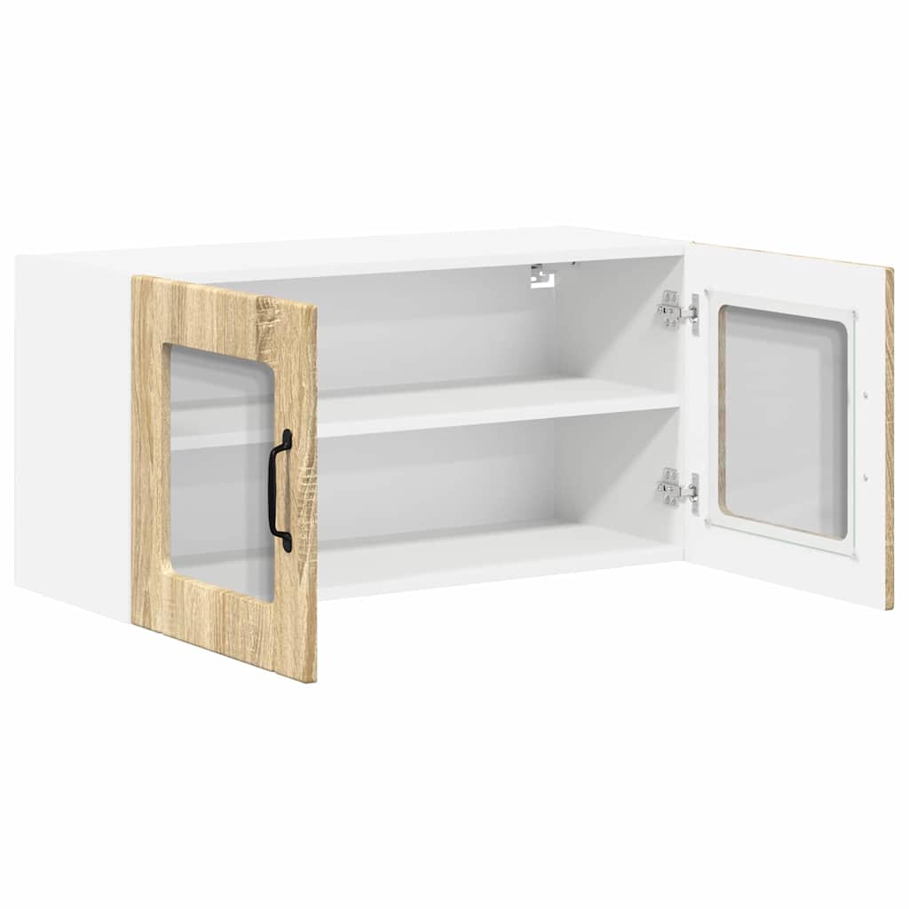 Vegghylle LUCCA Sonoma eik 80 x 31 x 40 cm Konstruert tre