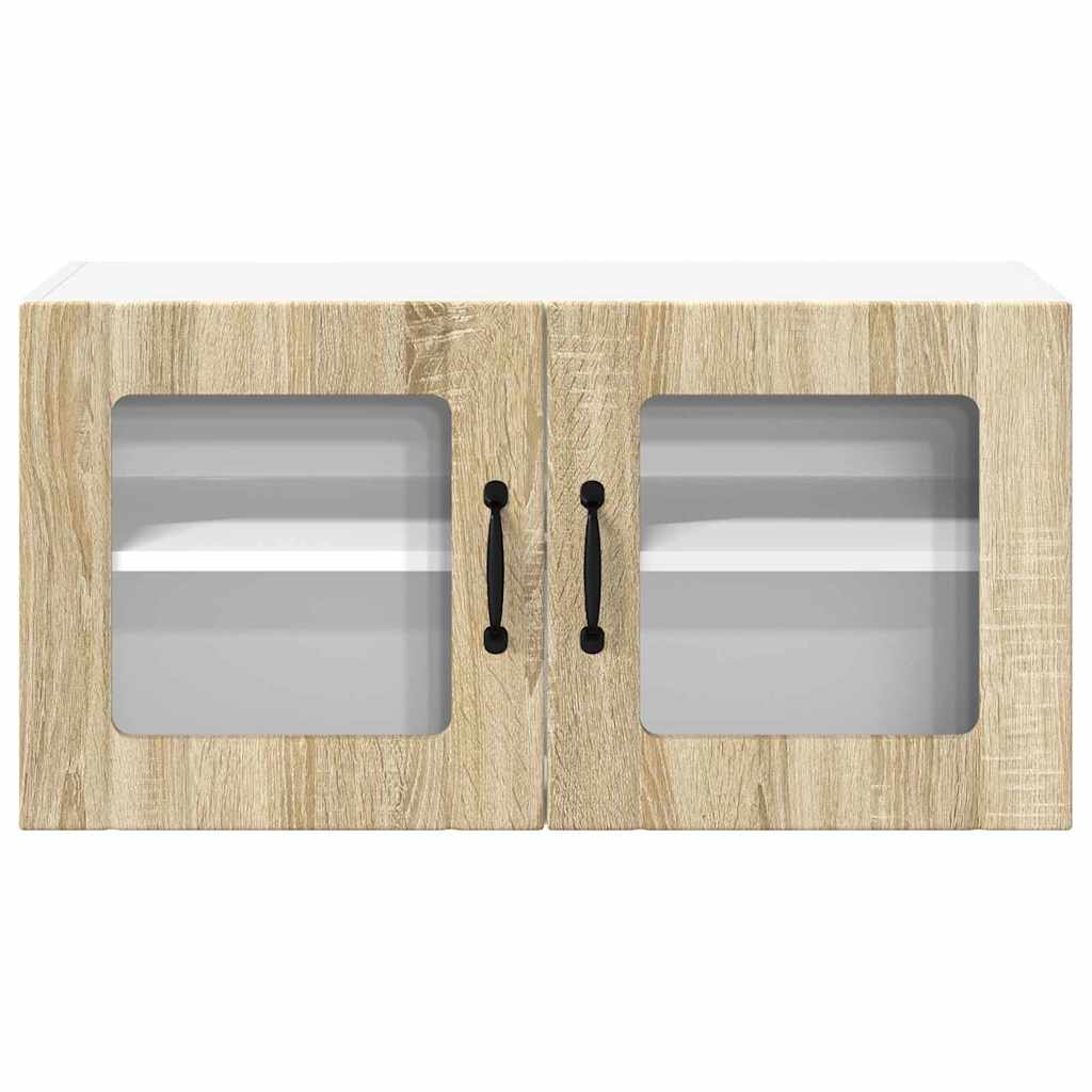 Vegghylle LUCCA Sonoma eik 80 x 31 x 40 cm Konstruert tre