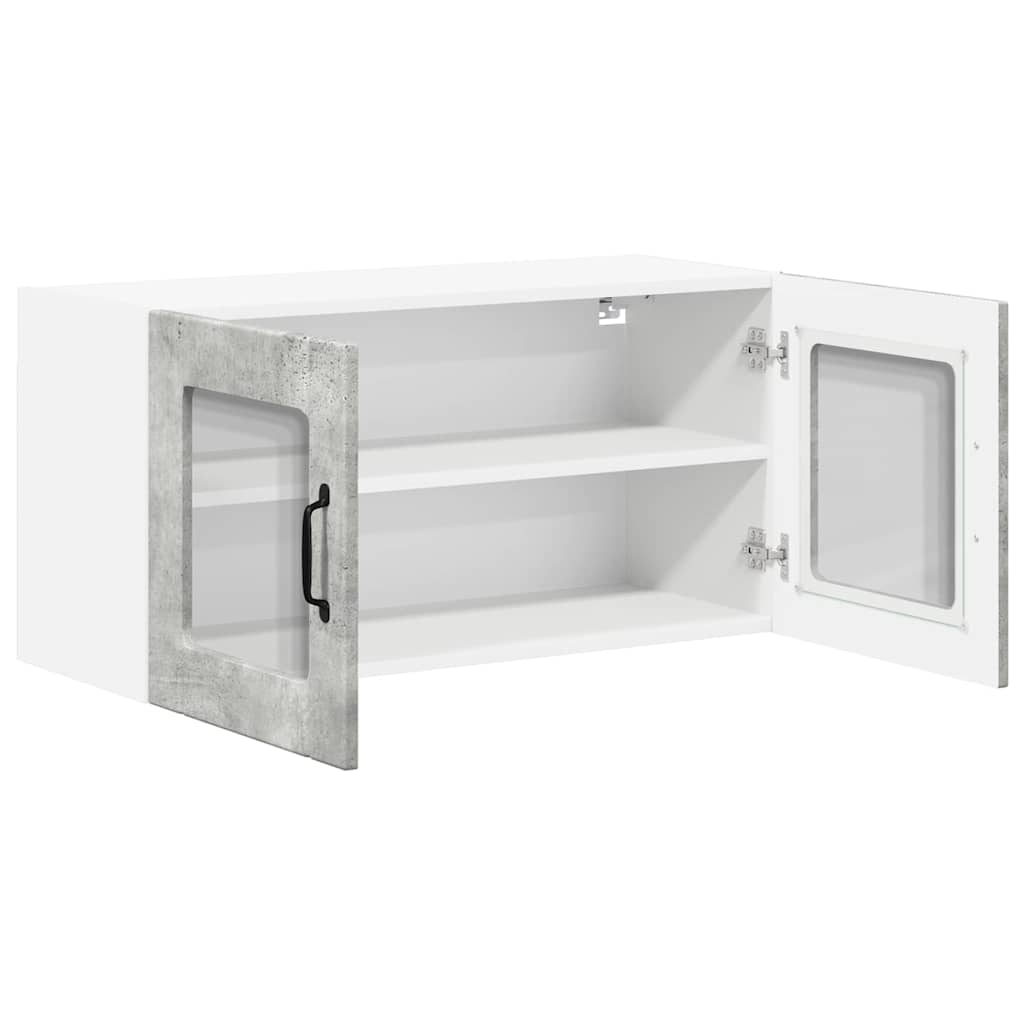 Vegghylle LUCCA Betonggrå 80 x 31 x 40 cm Konstruert tre