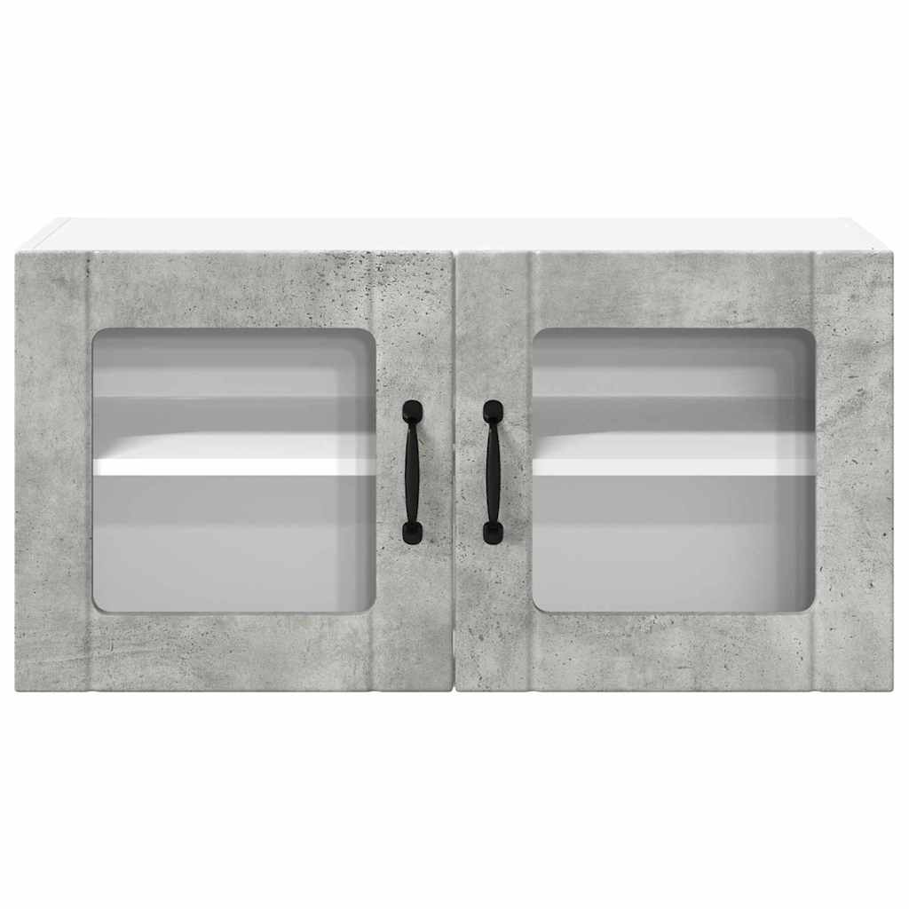 Vegghylle LUCCA Betonggrå 80 x 31 x 40 cm Konstruert tre