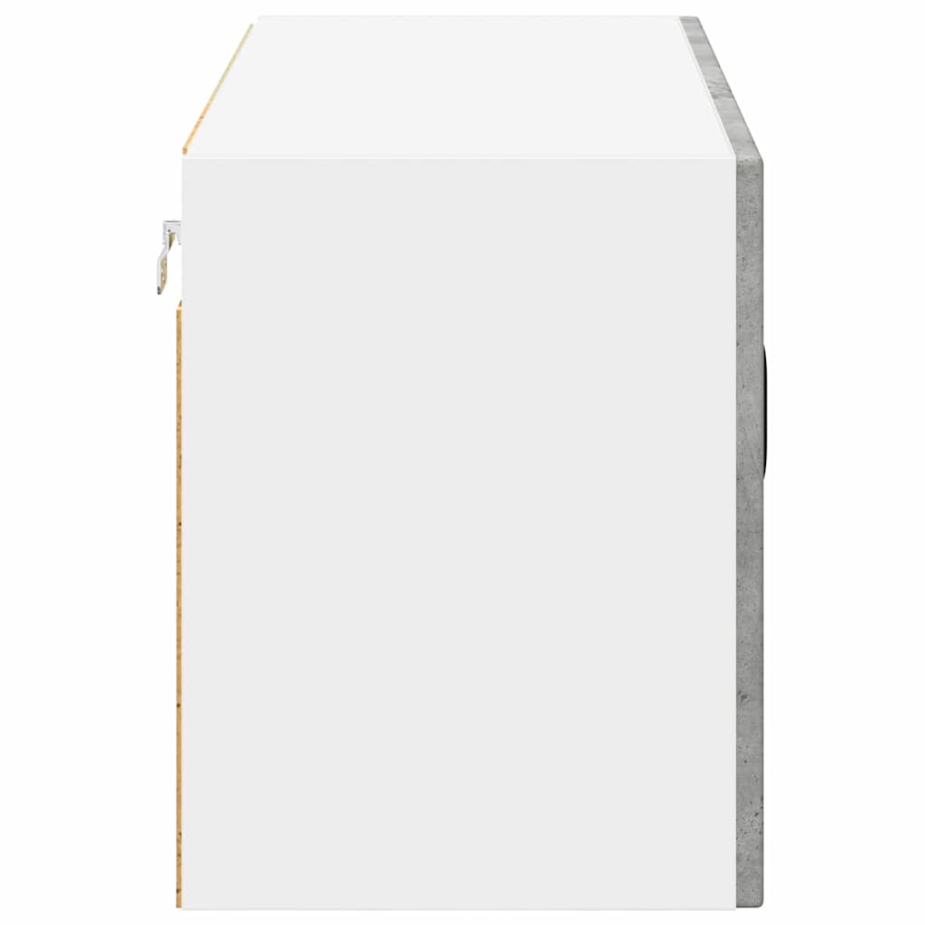 Vegghylle LUCCA Betonggrå 80 x 31 x 40 cm Konstruert tre