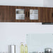 Vegghylle LUCCA Brun eik 80 x 31 x 40 cm Konstruert tre