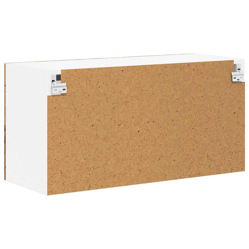 Vegghylle LUCCA Gammelt tre 80 x 31 x 40 cm Konstruert tre