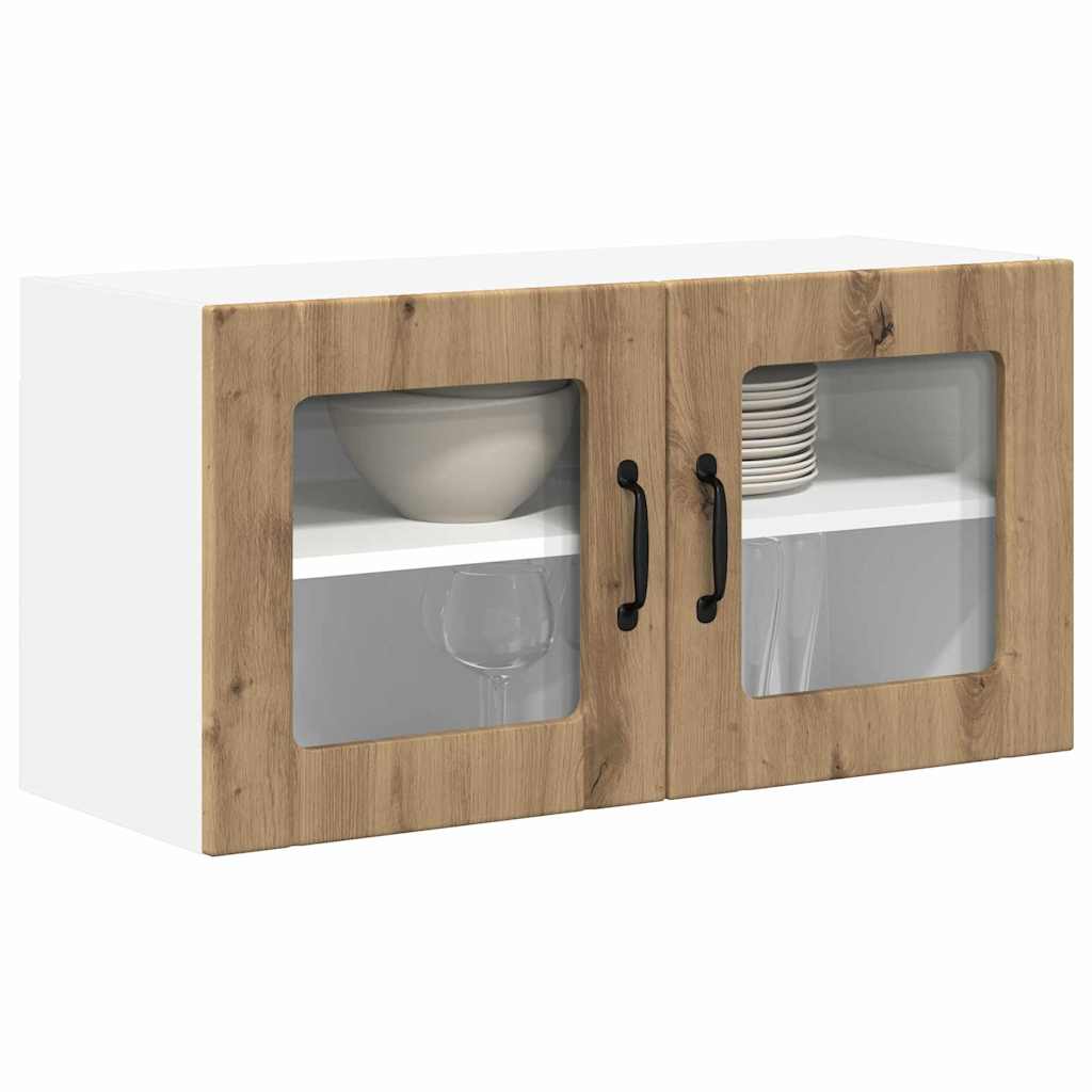 Vegghylle LUCCA Artisan eik 80 x 31 x 40 cm Konstruert tre