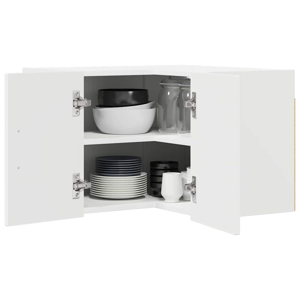 Kjøkken veggskap med hylle Hvit 57 x 57 x 40 cm Konstruert tre