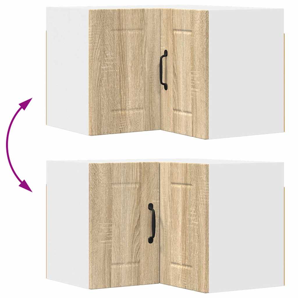 Vegghjørneskap LUCCA Sonoma eik 57 x 57 x 40 cm Konstruert tre
