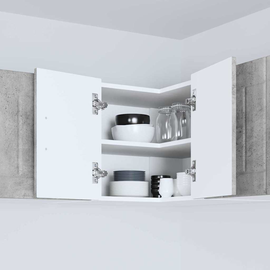 Vegghjørneskap LUCCA Betonggrå 57 x 57 x 40 cm Konstruert tre