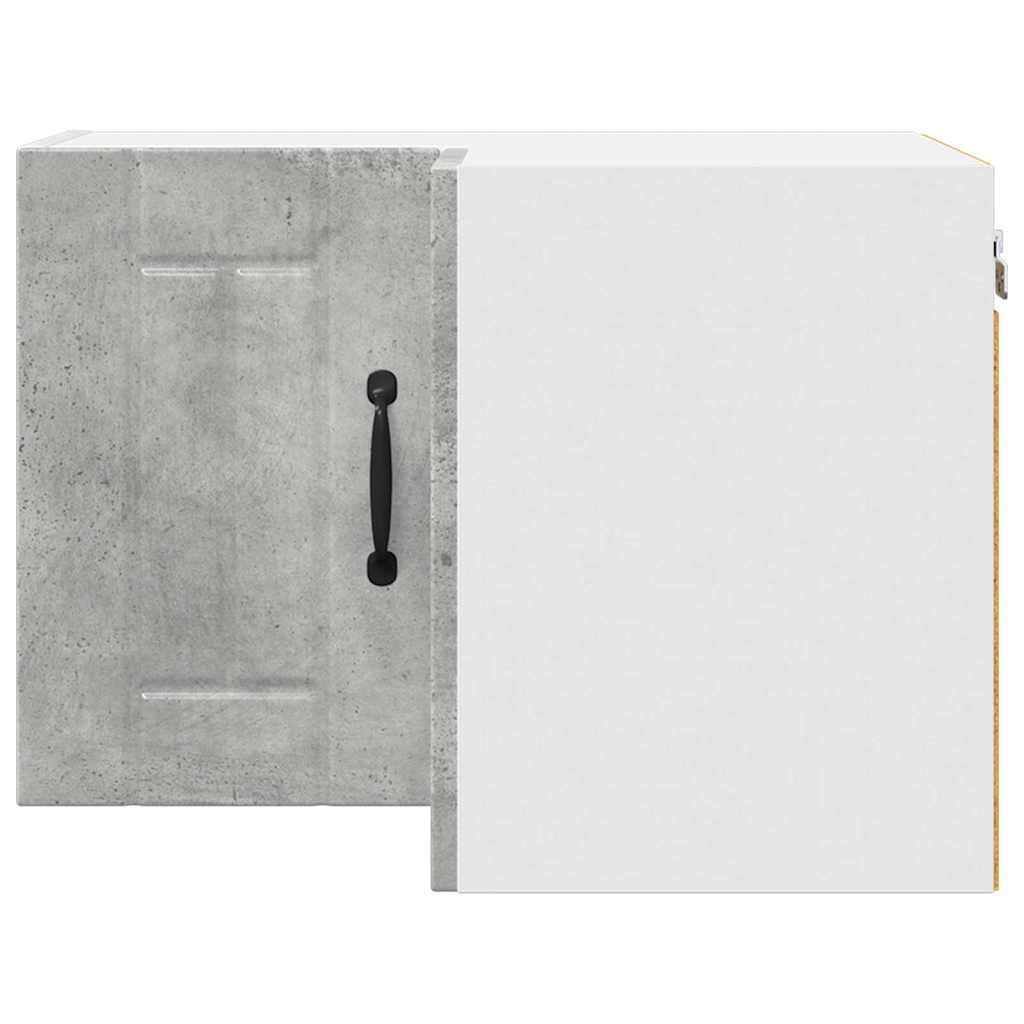 Vegghjørneskap LUCCA Betonggrå 57 x 57 x 40 cm Konstruert tre