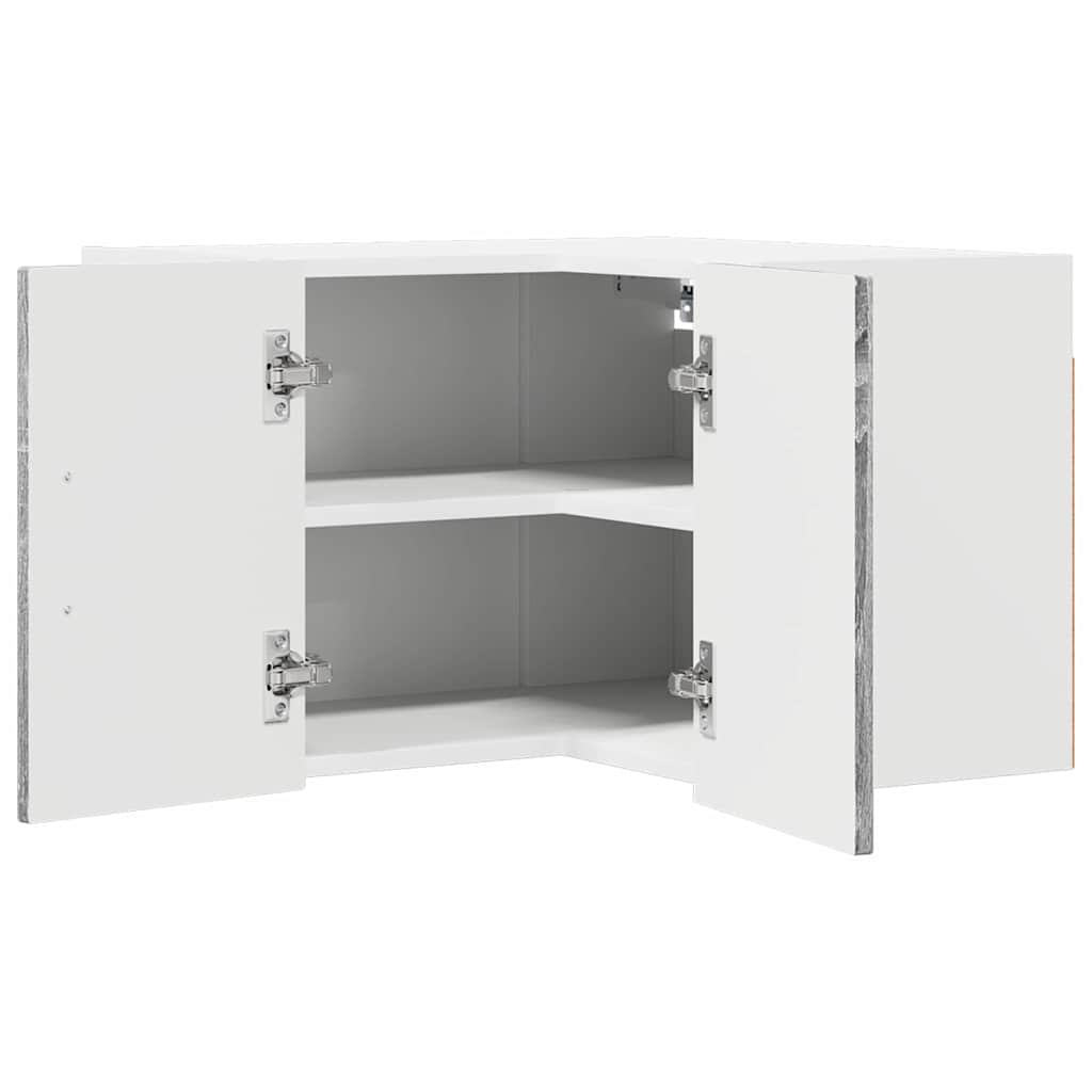Vegghjørneskap LUCCA Grå sonoma 57 x 57 x 40 cm Konstruert tre