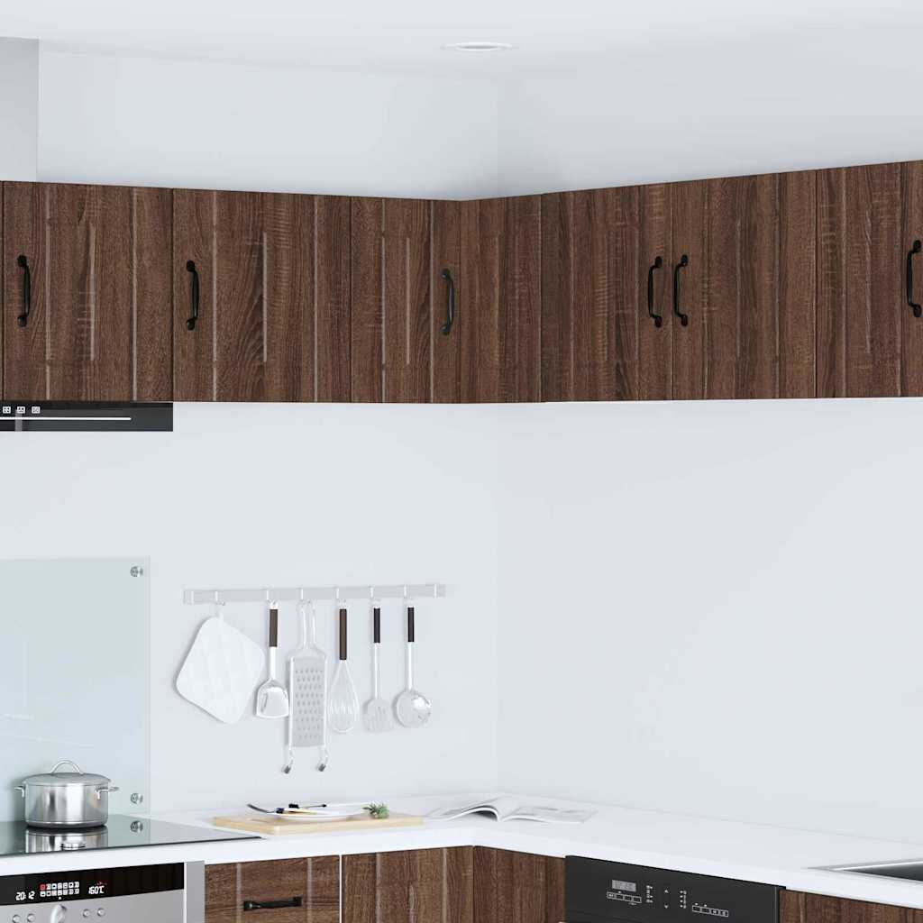 Vegghjørneskap LUCCA Brun eik 57 x 57 x 40 cm Konstruert tre