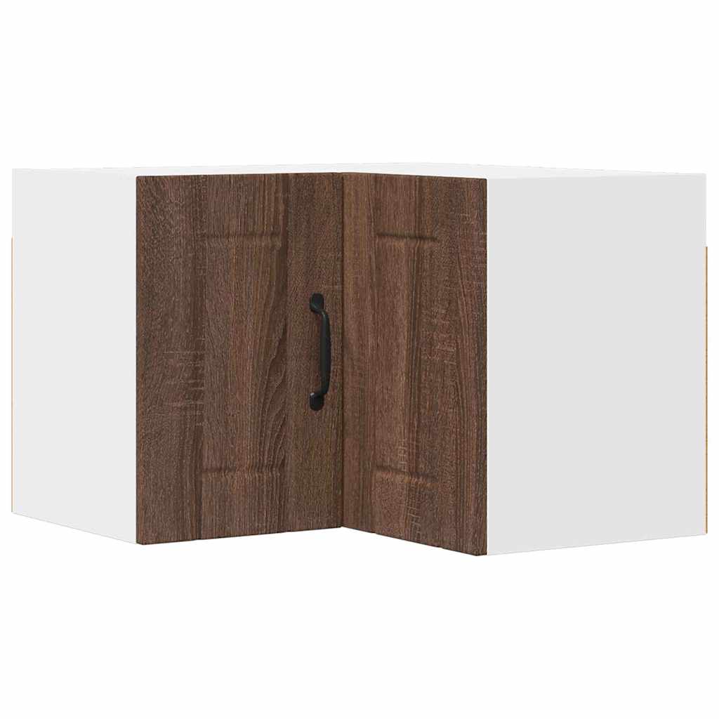 Vegghjørneskap LUCCA Brun eik 57 x 57 x 40 cm Konstruert tre