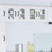 Vegghylle LUCCA 2 pcs Hvit 60 x 31 x 40 cm Konstruert tre