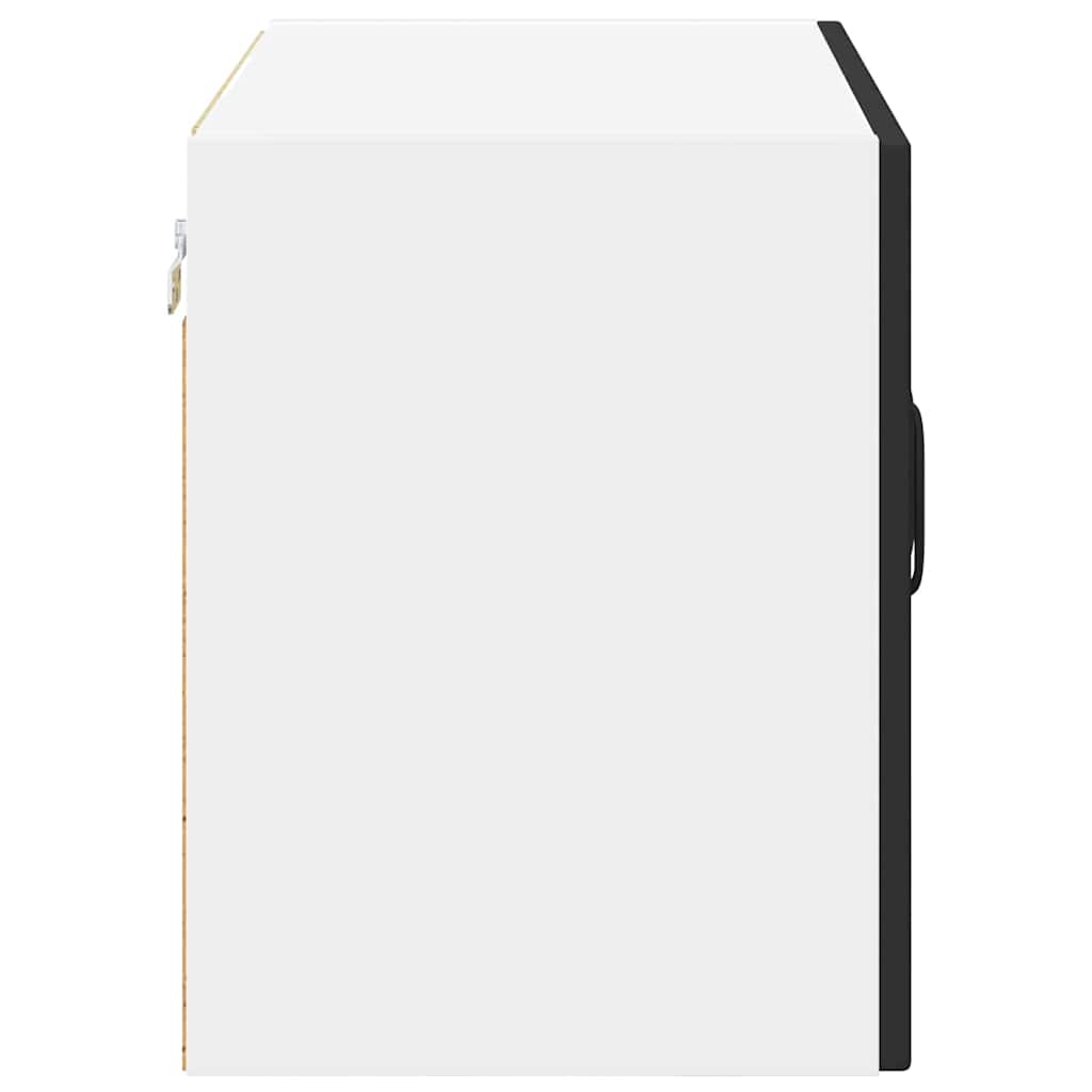 Kjøkken veggskap med hylle Svart 60 x 31 x 40 cm Konstruert tre