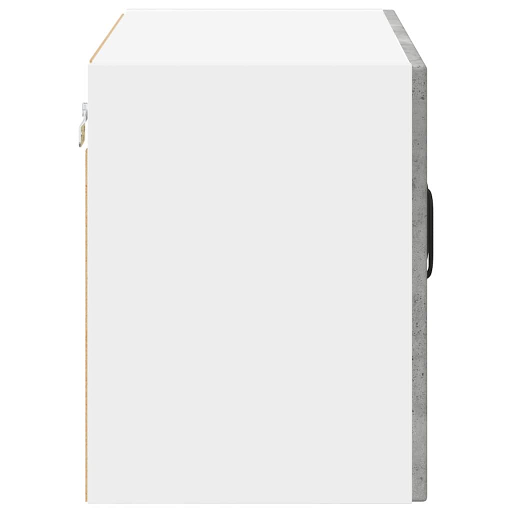 Vegghylle LUCCA 2 pcs Betonggrå 60 x 31 x 40 cm Konstruert tre