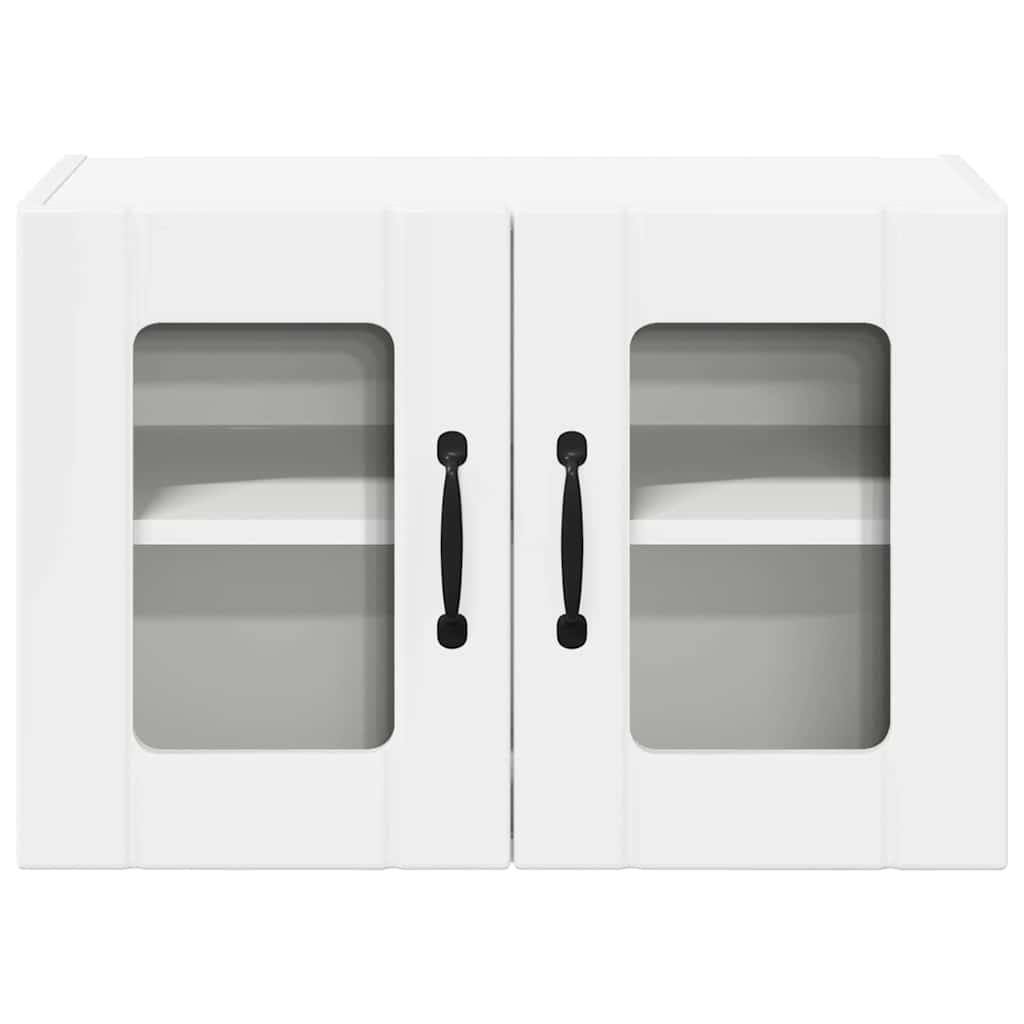 Vegghylle LUCCA Høgglans hvit 60 x 31 x 40 cm Konstruert tre