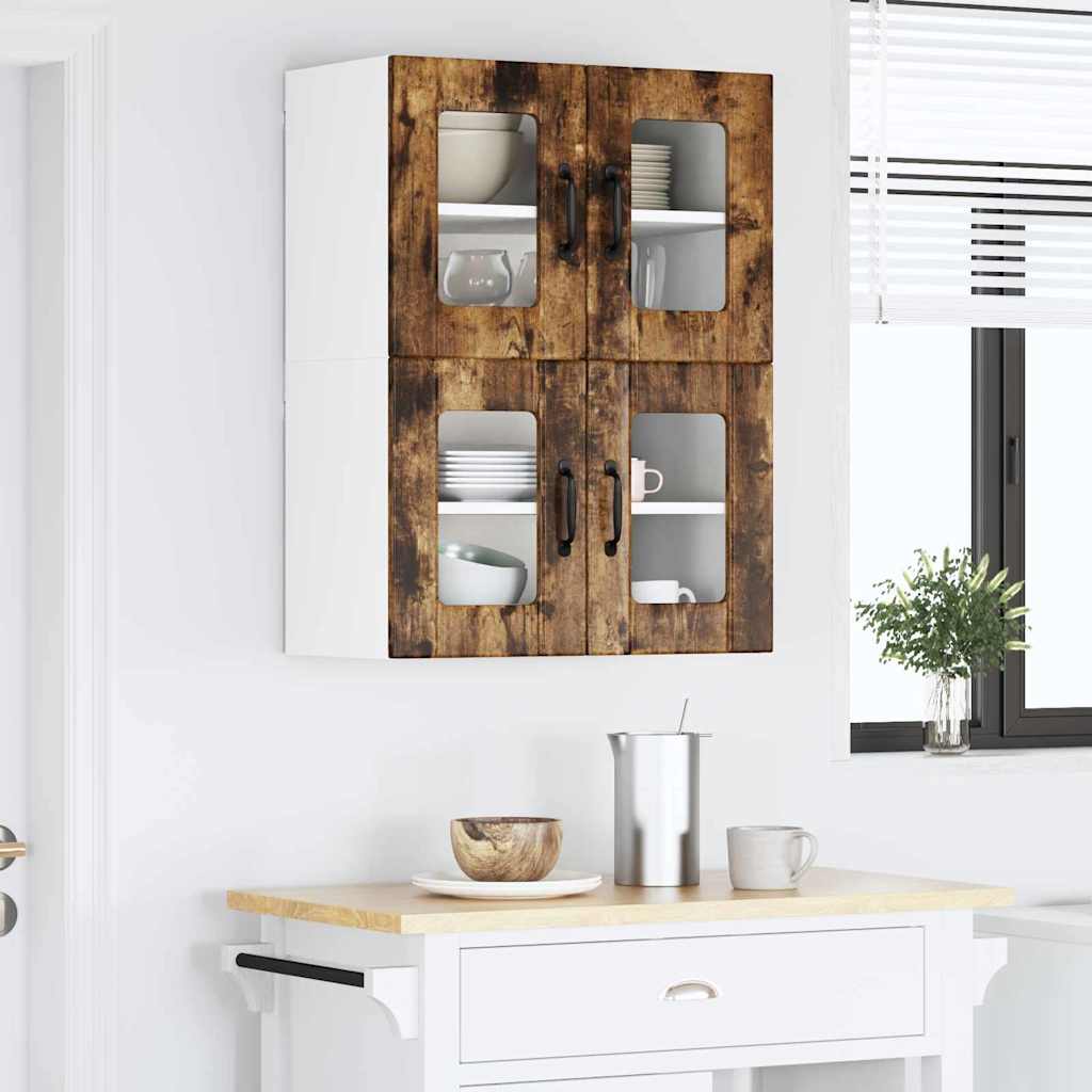 Vegghylle LUCCA Røkt Eik 60 x 31 x 40 cm Konstruert tre