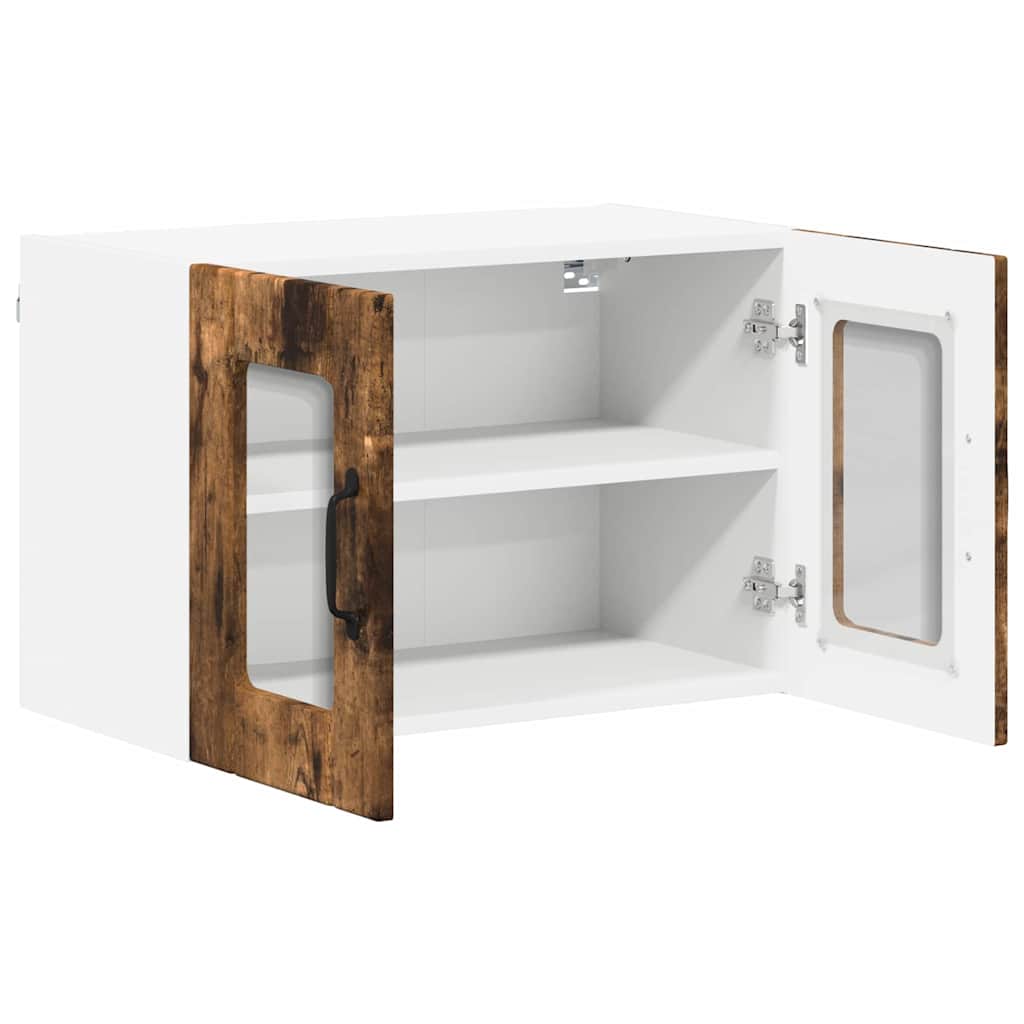 Vegghylle LUCCA Røkt Eik 60 x 31 x 40 cm Konstruert tre