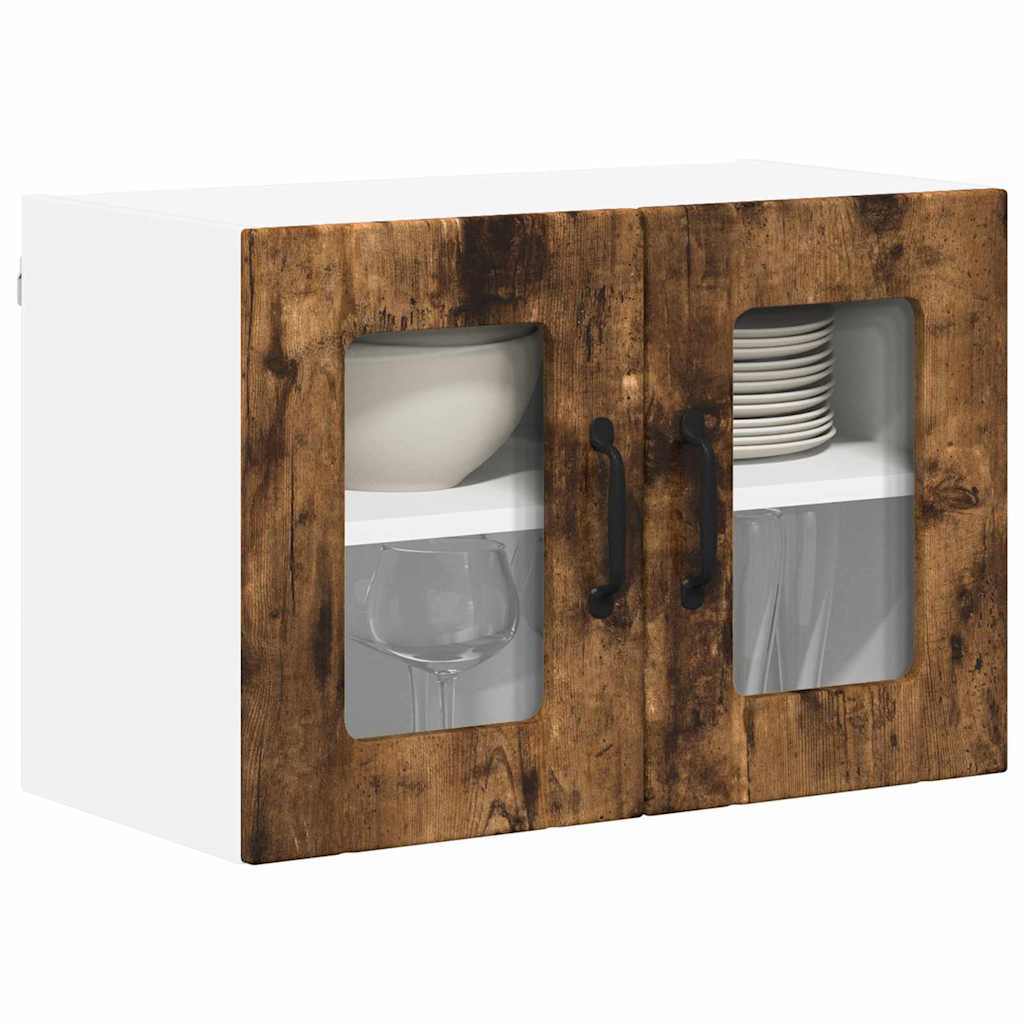 Vegghylle LUCCA Røkt Eik 60 x 31 x 40 cm Konstruert tre