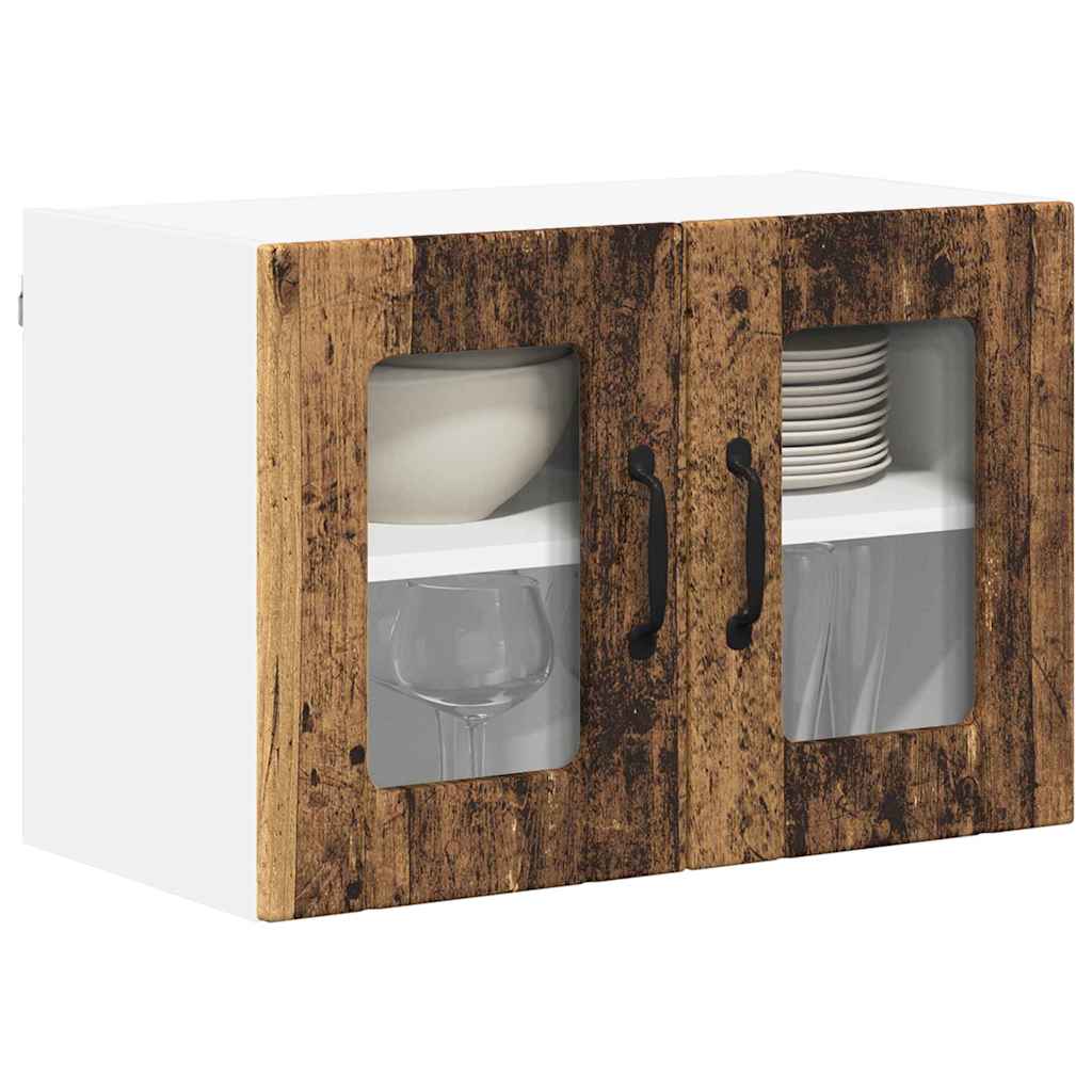 Vegghylle LUCCA Gammelt tre 60 x 31 x 40 cm Konstruert tre