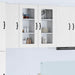 Vegghylle LUCCA Hvit 40 x 31 x 80 cm Konstruert tre