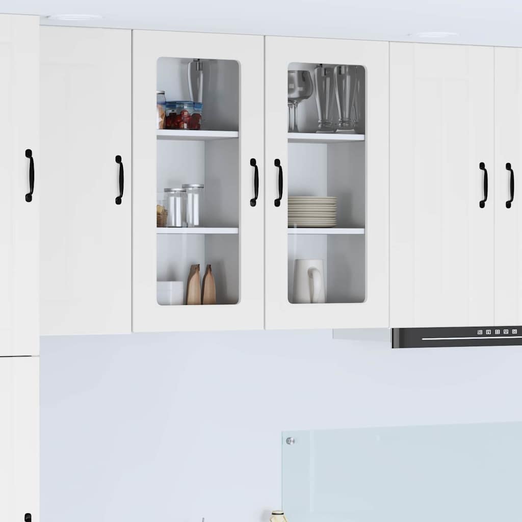 Vegghylle LUCCA Hvit 40 x 31 x 80 cm Konstruert tre