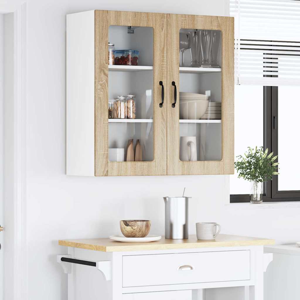Vegghylle LUCCA Sonoma eik 40 x 31 x 80 cm Konstruert tre