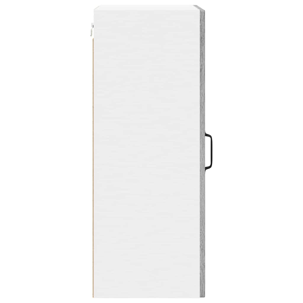 Kjøkken veggskap med hylle 2 pcs Grå Sonoma 40 x 31 x 80 cm