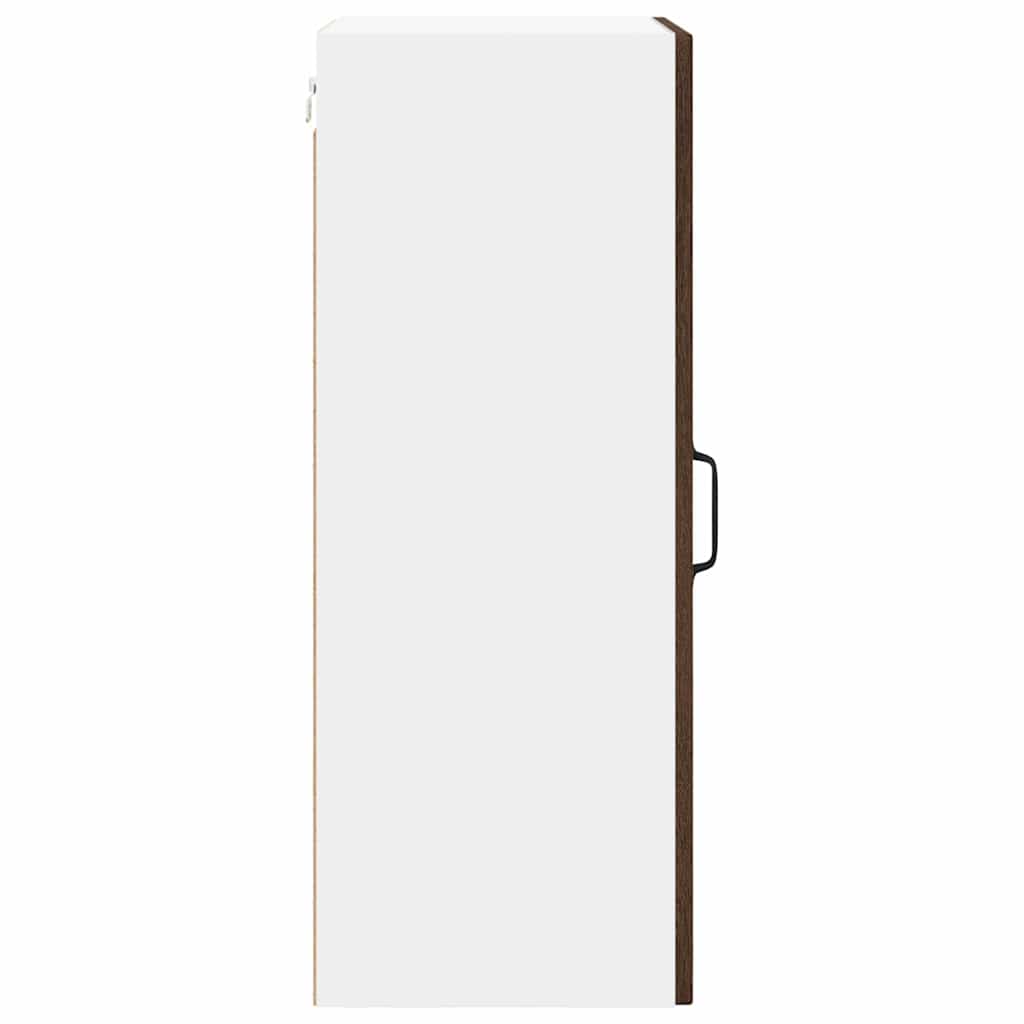 Vegghylle LUCCA 2 pcs Brun eik 40 x 31 x 80 cm Konstruert tre