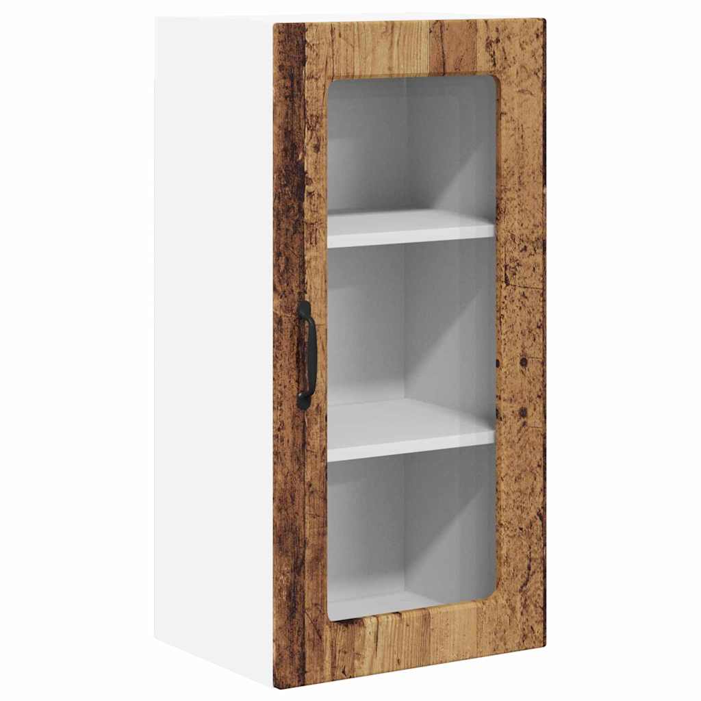 Vegghylle LUCCA Gammelt tre 40 x 31 x 80 cm Konstruert tre