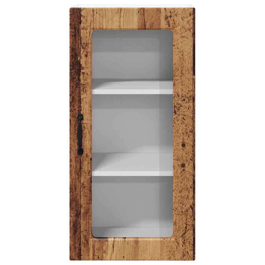 Vegghylle LUCCA Gammelt tre 40 x 31 x 80 cm Konstruert tre
