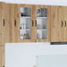 Vegghylle LUCCA 2 pcs Artisan eik 40 x 31 x 80 cm