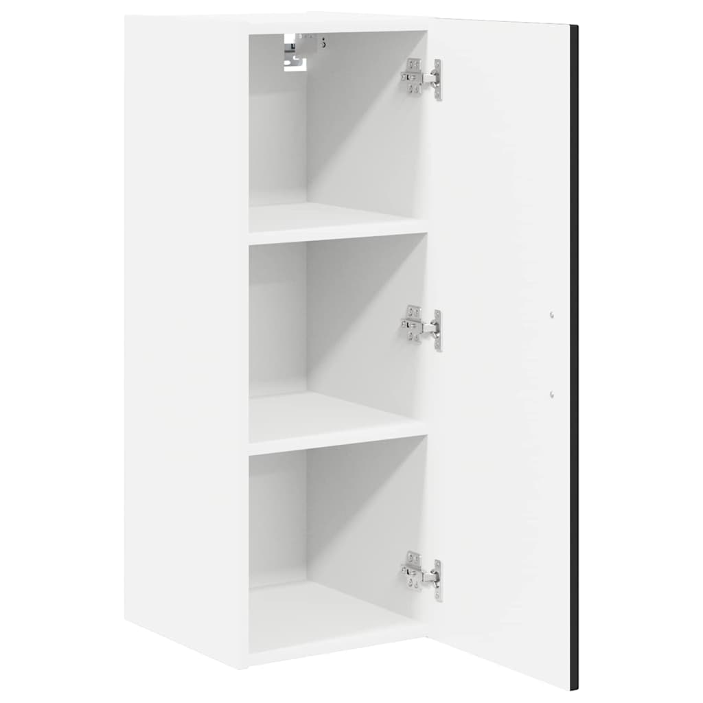 Veggskap LUCCA Svart 30 x 31 x 80 cm Konstruert tre
