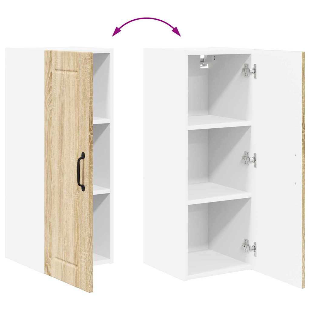 Veggskap LUCCA Sonoma eik 30 x 31 x 80 cm Konstruert tre