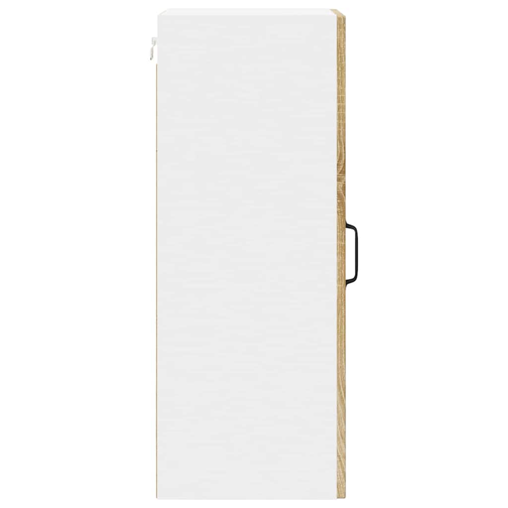 Kjøkken veggskap med hylle 2 pcs Sonoma eik 30 x 31 x 80 cm