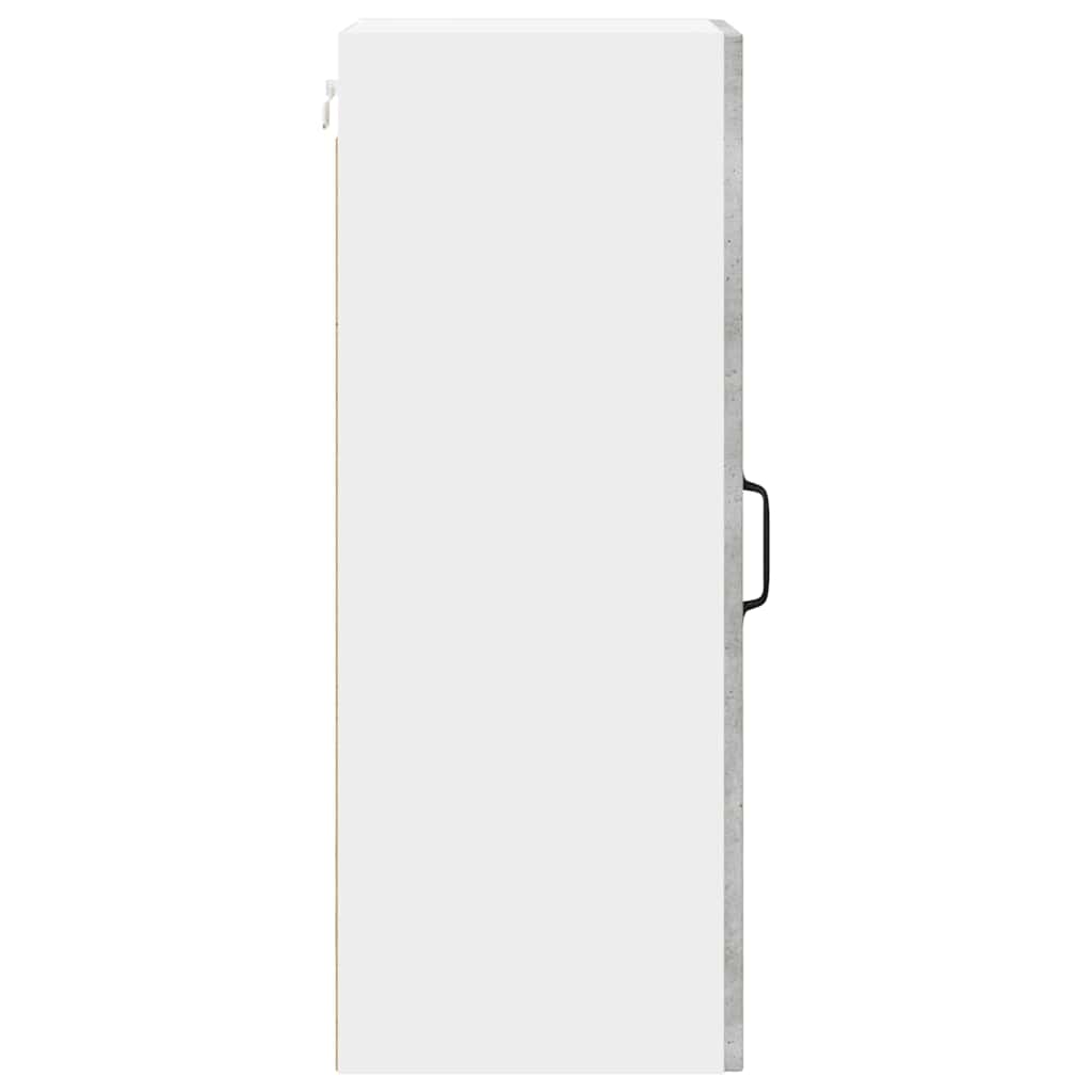 Veggskap LUCCA 2 pcs Betonggrå 30 x 31 x 80 cm Konstruert tre