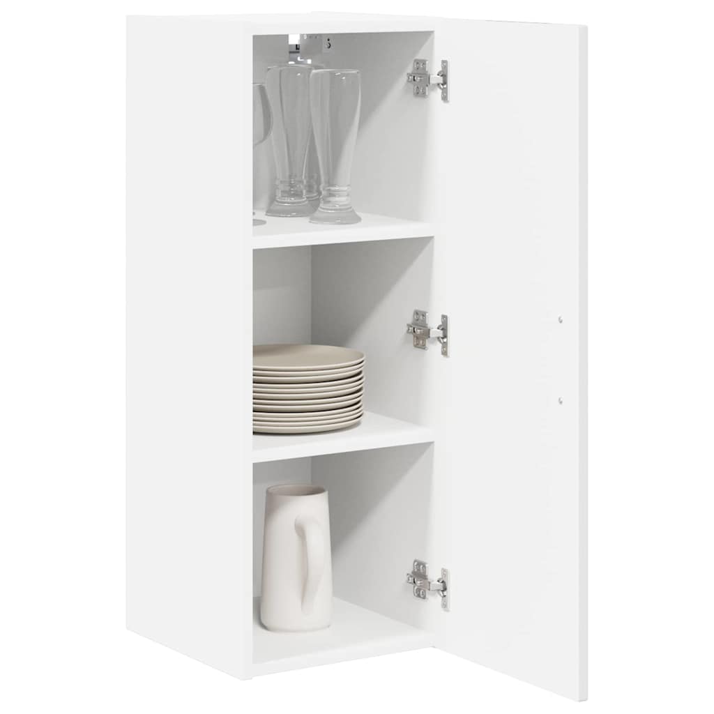 Veggskap LUCCA 2 pcs Høgglans hvit 30 x 31 x 80 cm