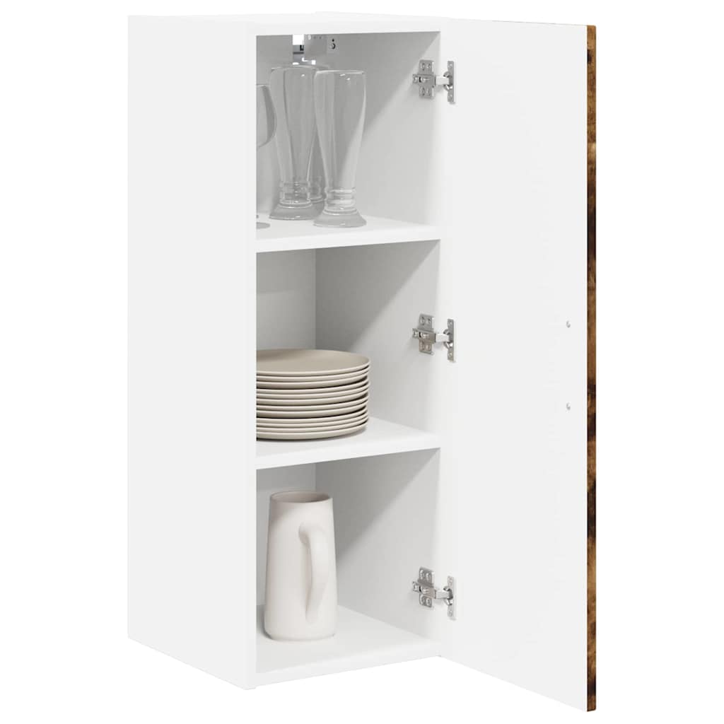 Kjøkken veggskap Røkt eik 30 x 31 x 80 cm Konstruert tre