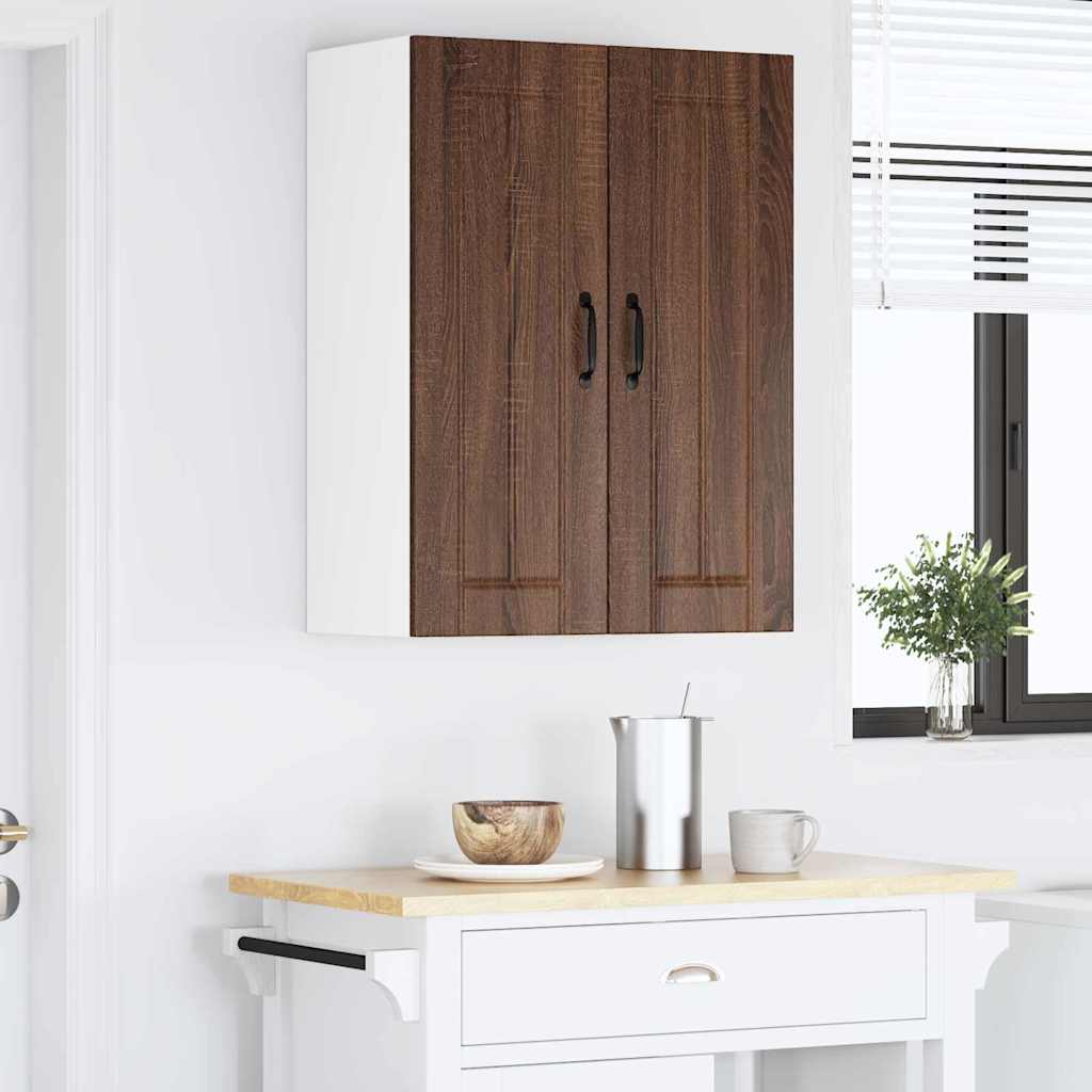 Veggskap LUCCA Brun eik 30 x 31 x 80 cm Konstruert tre