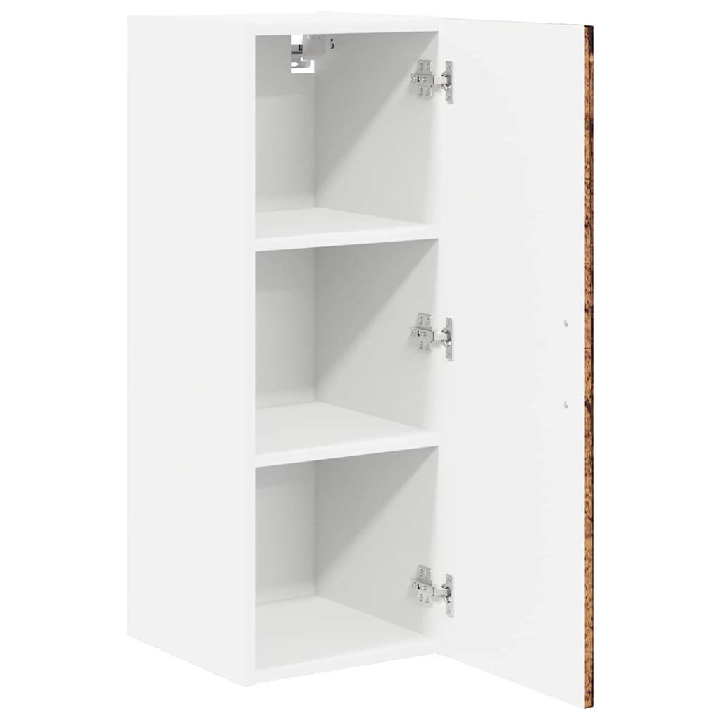 Veggskap LUCCA 2 pcs Gammelt tre 30 x 31 x 80 cm Konstruert tre