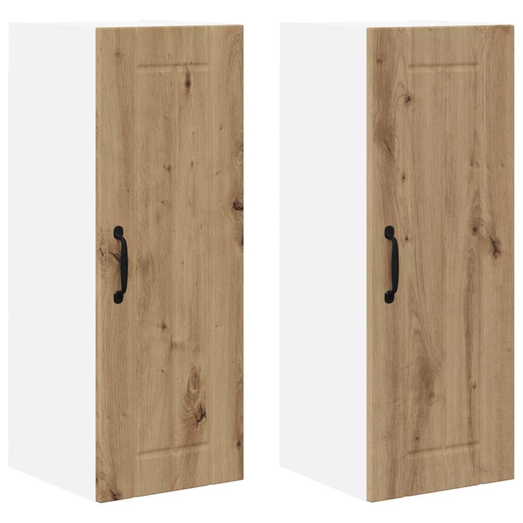 Veggskap LUCCA 2 pcs Artisan eik Konstruert tre