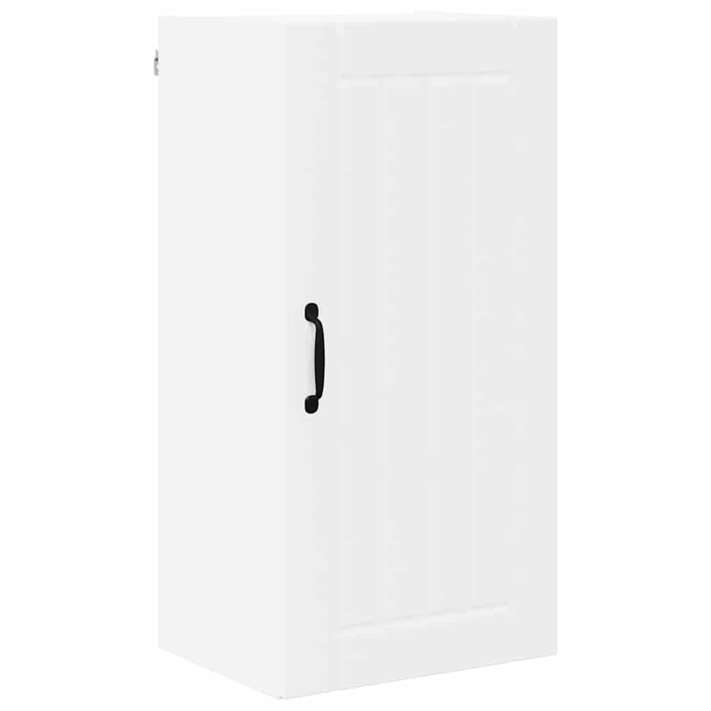 Kjøkken veggskap med hylle Hvit 40 x 31 x 80 cm Konstruert tre