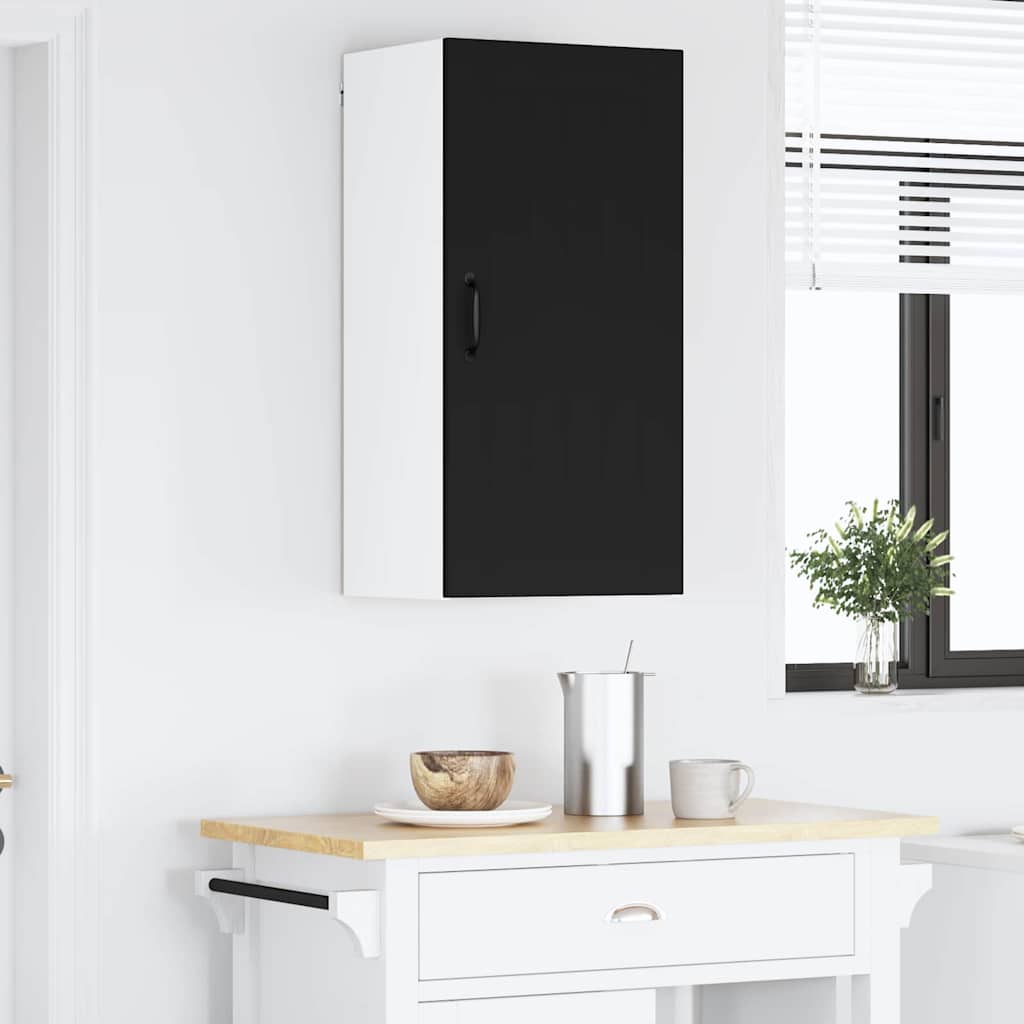 Veggskap LUCCA Svart 40 x 31 x 80 cm Konstruert tre