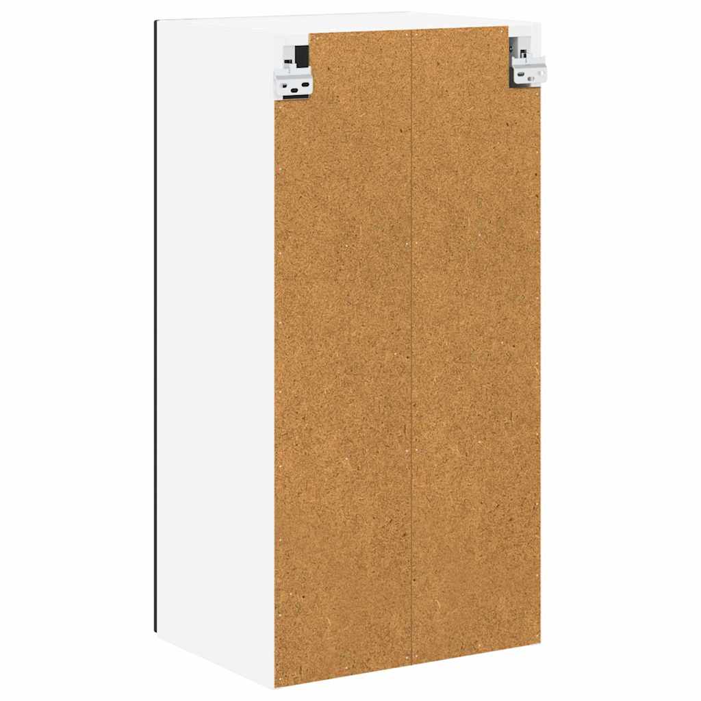 Kjøkken veggskap med hylle Svart 40 x 31 x 80 cm Konstruert tre