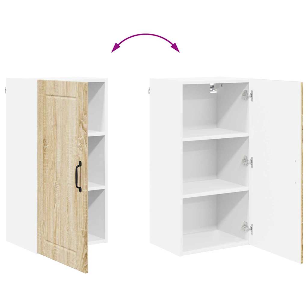 Veggskap LUCCA Sonoma eik 40 x 31 x 80 cm Konstruert tre