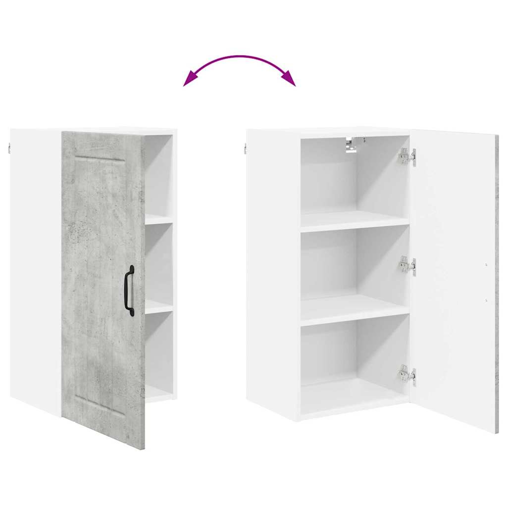 Veggskap LUCCA Betonggrå 40 x 31 x 80 cm Konstruert tre